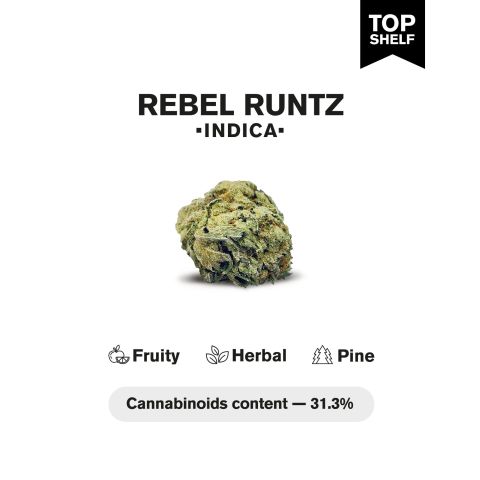 Rebel Runtz Flower – Indica – THCA - Thumbnail 4