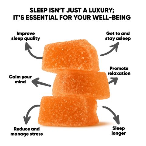 30mg Sleep Gummies - Full Spectrum CBD & Melatonin - Orange - Chill - Thumbnail 10