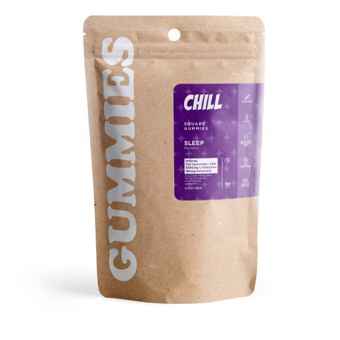 140mg Full Spectrum CBD, CBN, Melatonin, L-Theanine Gummies - Blackberry - Chill - Thumbnail 3