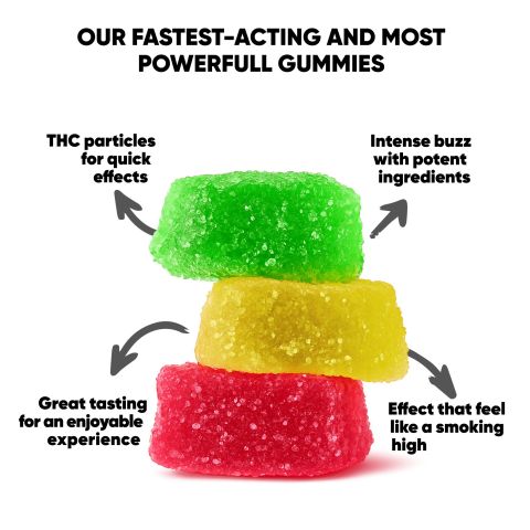 55mg D9 & CBD Isolate Gummies - D9 THC - Thumbnail 10