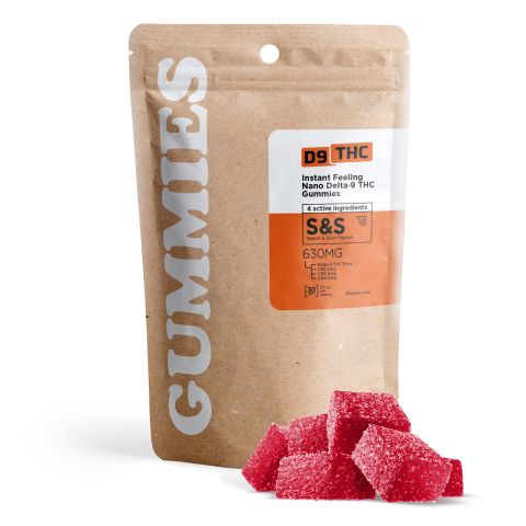 21mg Instant Feeling Nano Gummies - D9, CBC, CBN, CBG Nano - Sweet and Sour - D9 THC - Thumbnail 2