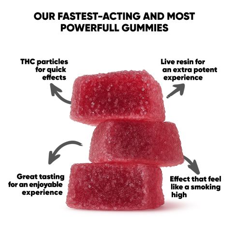 32.5mg D8, D9, THCP, Live Resin Gummies - Chill Extreme - Thumbnail 10