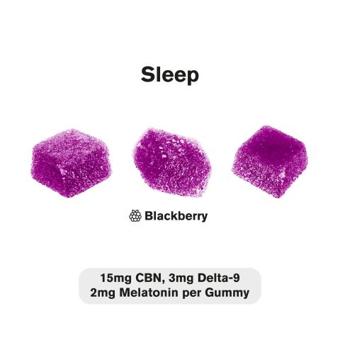 20mg D9, CBN, Melatonin Gummies - Blackberry - Chill Plus - Thumbnail 4