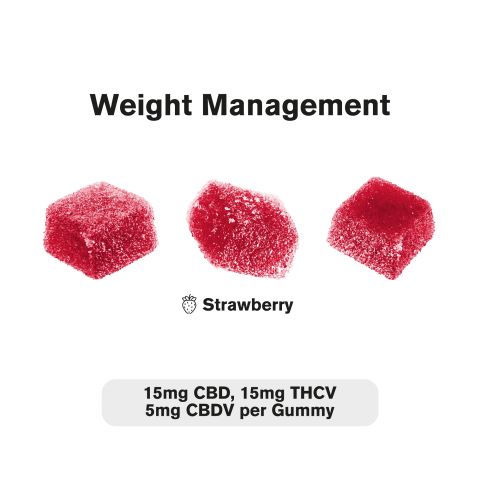 35mg Full Spectrum CBD, THCV, CBDV Gummies - Strawberry - Canna Slim - Thumbnail 4