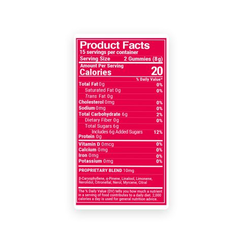 10mg Terpene Gummies - Fruit Punch - Terps Gummies - Thumbnail 9