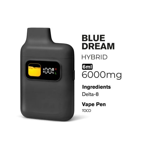 6000mg D8 Vape Pen - Blue Dream - Hybrid - 6ml - Chill Plus - Thumbnail 3
