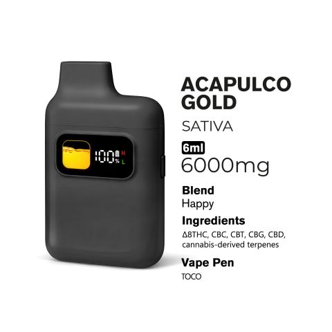 Happy Blend - 6000mg Vape Pen - Sativa - 6ml - Blends by Fresh - Thumbnail 3