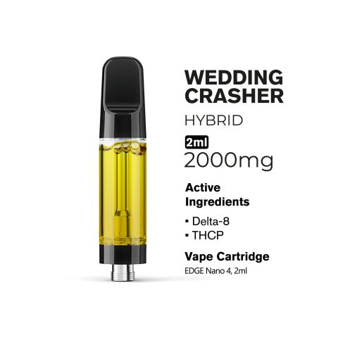 2000mg THCP, D8 Vape Cart - Wedding Crasher - Hybrid - 2ml - Fresh - Thumbnail 3