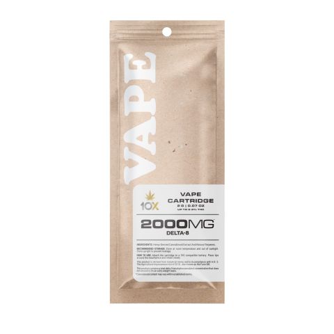 2000mg D8 Vape Cart - Girl Scout Cookies - Indica - 2ml - 10X - Thumbnail 2
