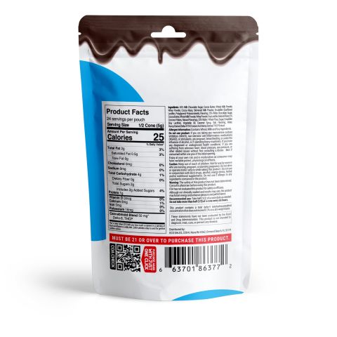 100mg Coconut Flakes + Milk Chocolate Waffle Cones - D8 & THCP - Chill Plus - Thumbnail 8