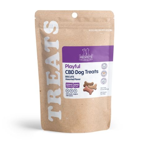 500mg CBD Pet Treats For Dogs - Biscuits - MediPets - Thumbnail 3