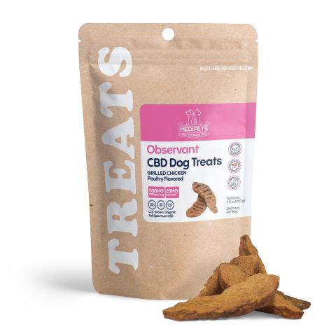 300mg CBD Pet Treats For Dogs - Grilled Chicken - MediPets - Thumbnail 2