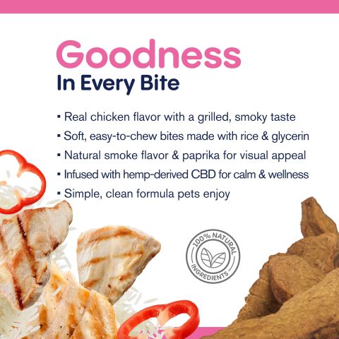 300mg CBD Pet Treats For Dogs - Grilled Chicken - MediPets - Thumbnail 6