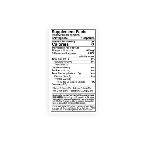 500mg Kratom Capsules - Trainwreck Strain - 100ct - Chill Plus - Thumbnail 8