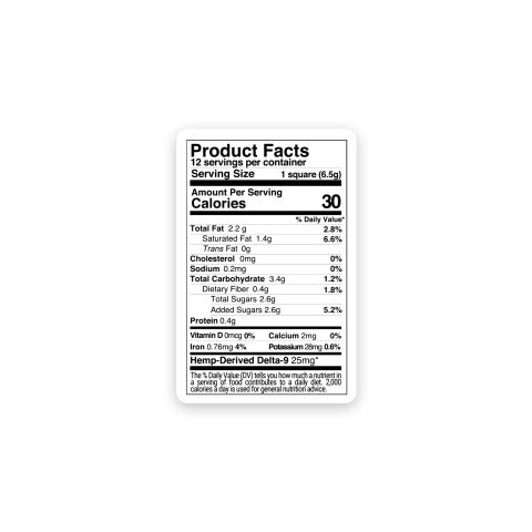 300mg Dark Chocolate Bar – Delta 9 – Fresh - Thumbnail 8