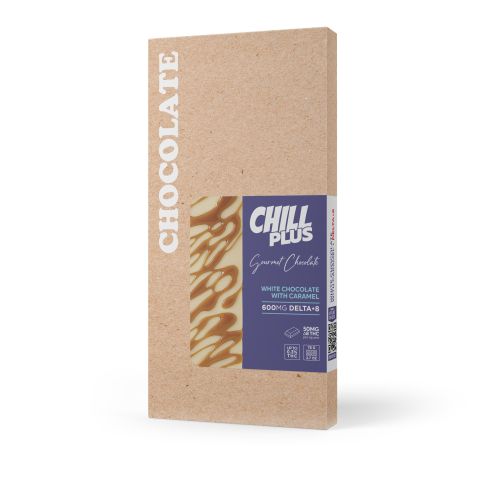 600mg White Chocolate & Caramel Bar – Delta 8 – Chill Plus - Thumbnail 3