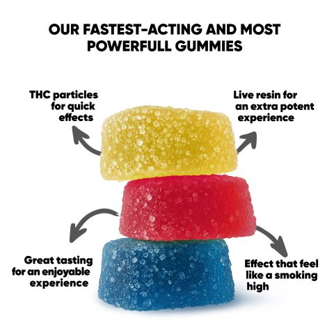 150mg D8 & D9 Gummies - Mixed Fruits - Chill Extreme - Thumbnail 6