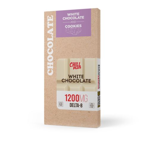 1,200mg White Chocolate & Cookies Bar - Delta 8 - Chill Plus - Thumbnail 3