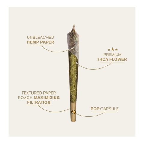 1.5g Pop Capsule Pre-Roll - Hybrid Blend - THCA - Thumbnail 2