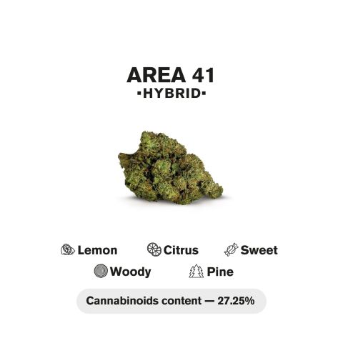 1.5g Area 41 Strain King Size Pre-Roll - Hybrid - THCA - 5 Joints - Thumbnail 5