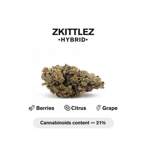 1.5g Zkittlez Indica King Size Pre-Roll - THCA - 5 Joints - Thumbnail 5