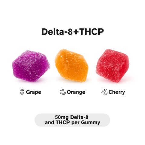 50mg D8 & THCP Gummies - Paradise Mix - Chill Plus - Thumbnail 3