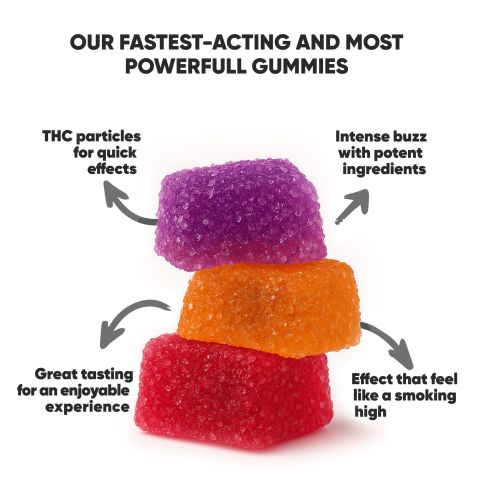 50mg D8 & THCP Gummies - Paradise Mix - Chill Plus - Thumbnail 4