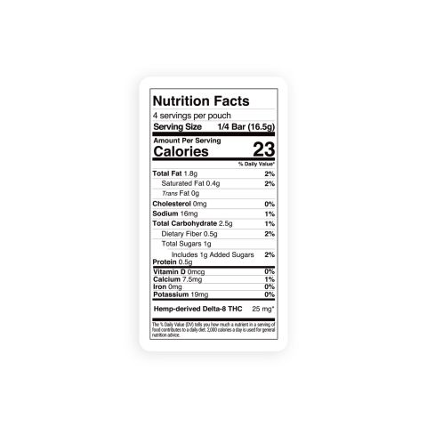 100mg Delta 8 Caramel Almond & Sea Salt Nut Bar - Chill Plus - Thumbnail 9