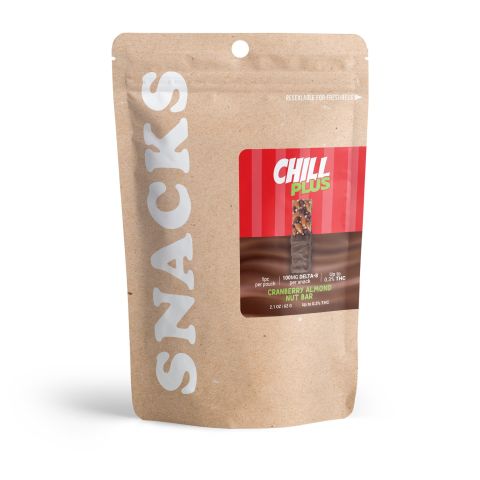 100mg Delta 8 Cranberry Almond Nut Bar - Chill Plus - Thumbnail 3