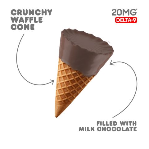20mg Milk Chocolate Waffle Cones - Delta 9 - Chill Plus - Thumbnail 4