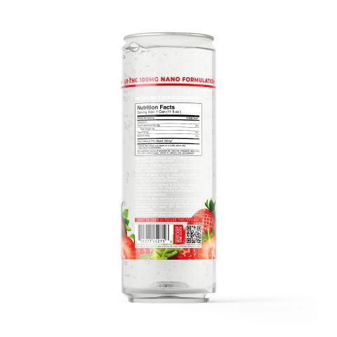 100mg Strawberry THC Seltzer - D9 Nano - Fresh - Thumbnail 7