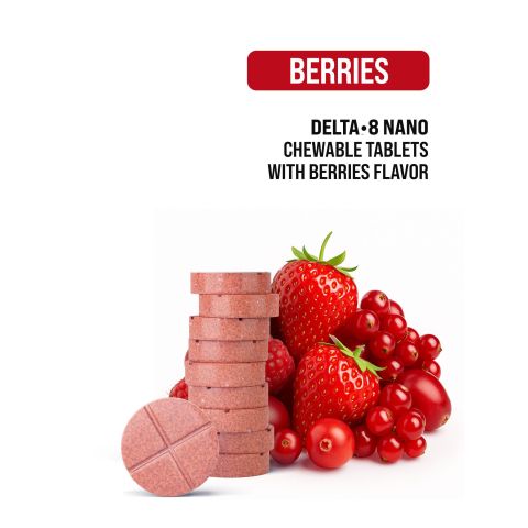 50mg D8 Nano Tablets - Berries - Chill Plus - Thumbnail 4