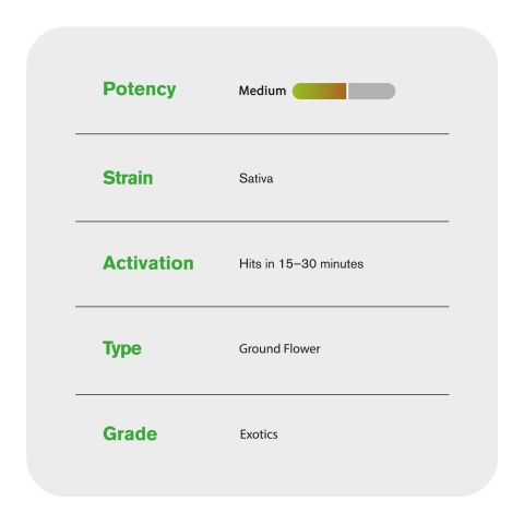 Sativa Blend Ground Flower - Sativa - THCA - Thumbnail 4