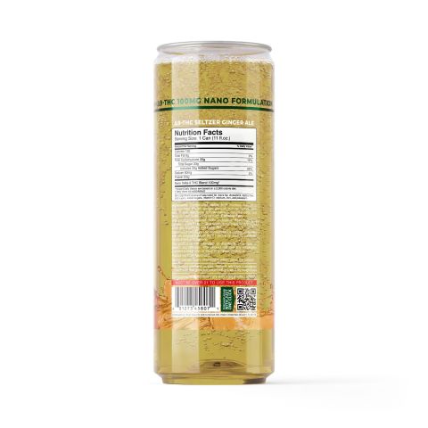 100mg Ginger Ale THC Seltzer - D9 Nano - Fresh - Thumbnail 7