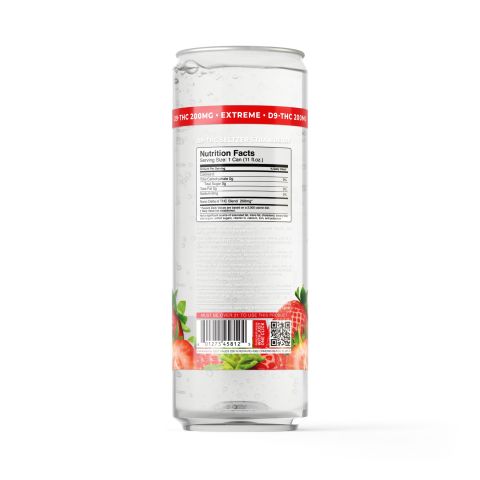200mg Strawberry THC Seltzer - D9 Nano - Fresh - Thumbnail 7