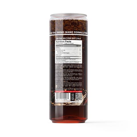 100mg Diet Cola THC Seltzer - D9 Nano - Fresh - Thumbnail 7