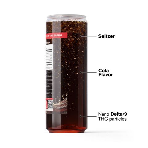200mg Cola THC Seltzer - D9 Nano - Fresh - Thumbnail 3