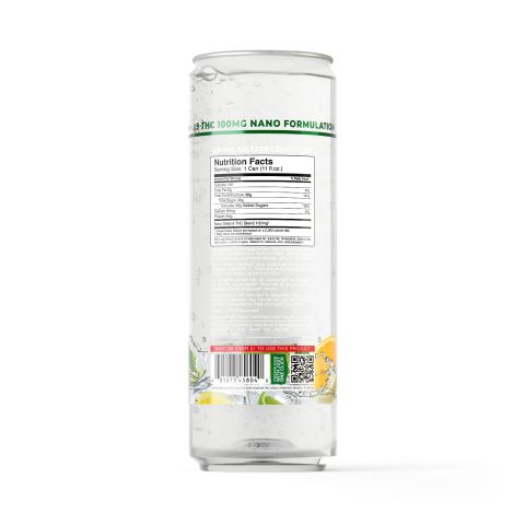 100mg Lemon Lime THC Seltzer - D9 Nano - Fresh - Thumbnail 7