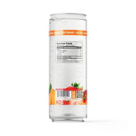 200mg Strawberry & Peach THC Seltzer - Delta 9 Nano - Fresh - Thumbnail 7