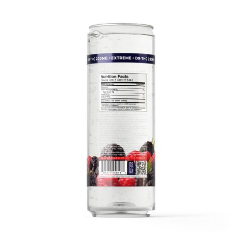 200mg Black Raz THC Seltzer - Delta 9 Nano - Fresh - Thumbnail 7