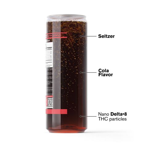 300mg Cola THC Seltzer - D8 Nano - Fresh - Thumbnail 3
