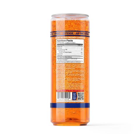 300mg Orange Candy Pop THC Seltzer - D8 Nano - Fresh - Thumbnail 7