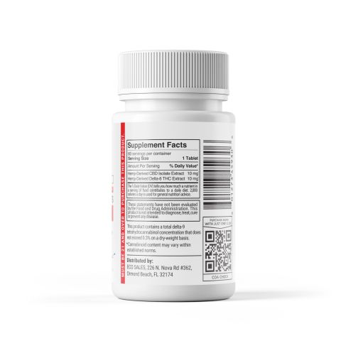 20mg D8 & CBD Isolate Tablets - Mixed Berry - Chill Plus - 60ct - Thumbnail 10