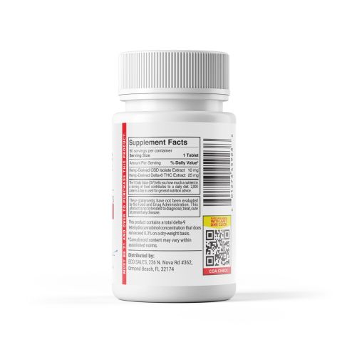 35mg D8 & CBD Isolate Tablets - Mixed Berry - Chill Extreme - 60ct - Thumbnail 10