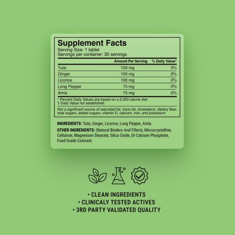 500mg Respiratory Wellness Tablets - Honey Mint - Mood Tablets - Thumbnail 9