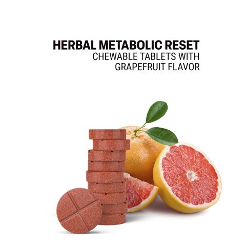 500mg Herbal Metabolic Reset Tablets - Grapefruit - Mood Tablets - Thumbnail 4