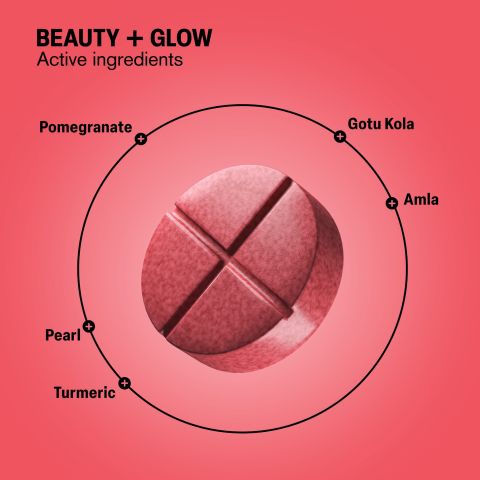 500mg Beauty + Glow Tablets - Rose Lychee - Mood Tablets - Thumbnail 5