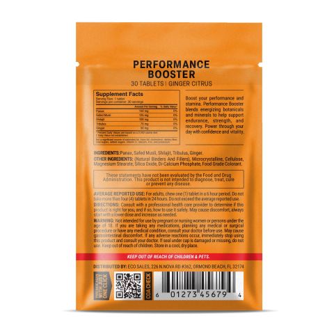 500mg Performance Booster Tablets - Ginger Citrus - Mood Tablets - Thumbnail 8