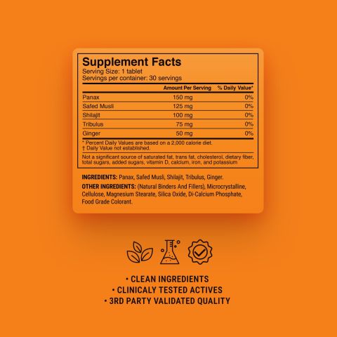 500mg Performance Booster Tablets - Ginger Citrus - Mood Tablets - Thumbnail 9