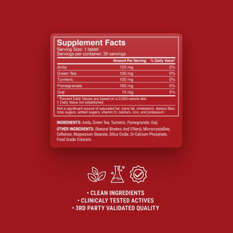 500mg Antioxidant Multi-Herb Tablets - Cherry Green Tea - Mood Tablets - Thumbnail 9